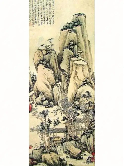 明四家沈周的山水画