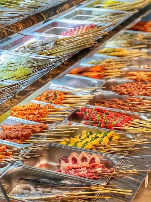 西安史上菜品坠全的烤炸串店60香迷糊了