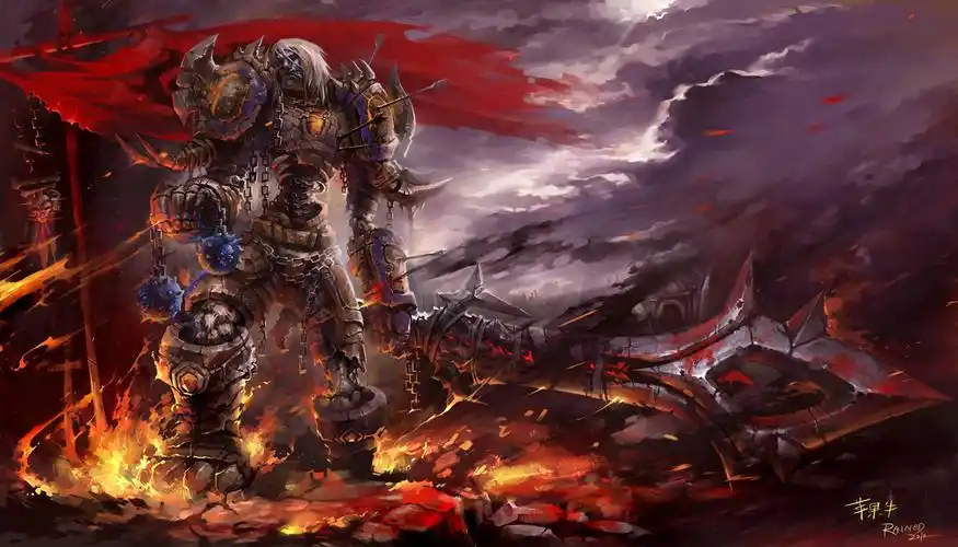 [求助帖] 求帅气的亡灵战士桌面.