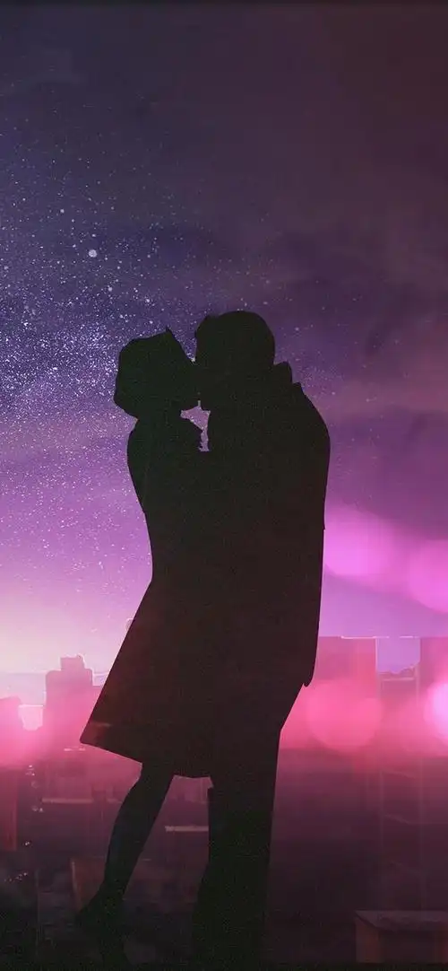 一对,情侣图片一对 壁纸(浪漫爱情插画手机壁纸)