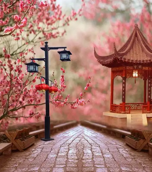 古装背景墙直播背景布古装拍照背景布摄影背景布全家福古风背景33