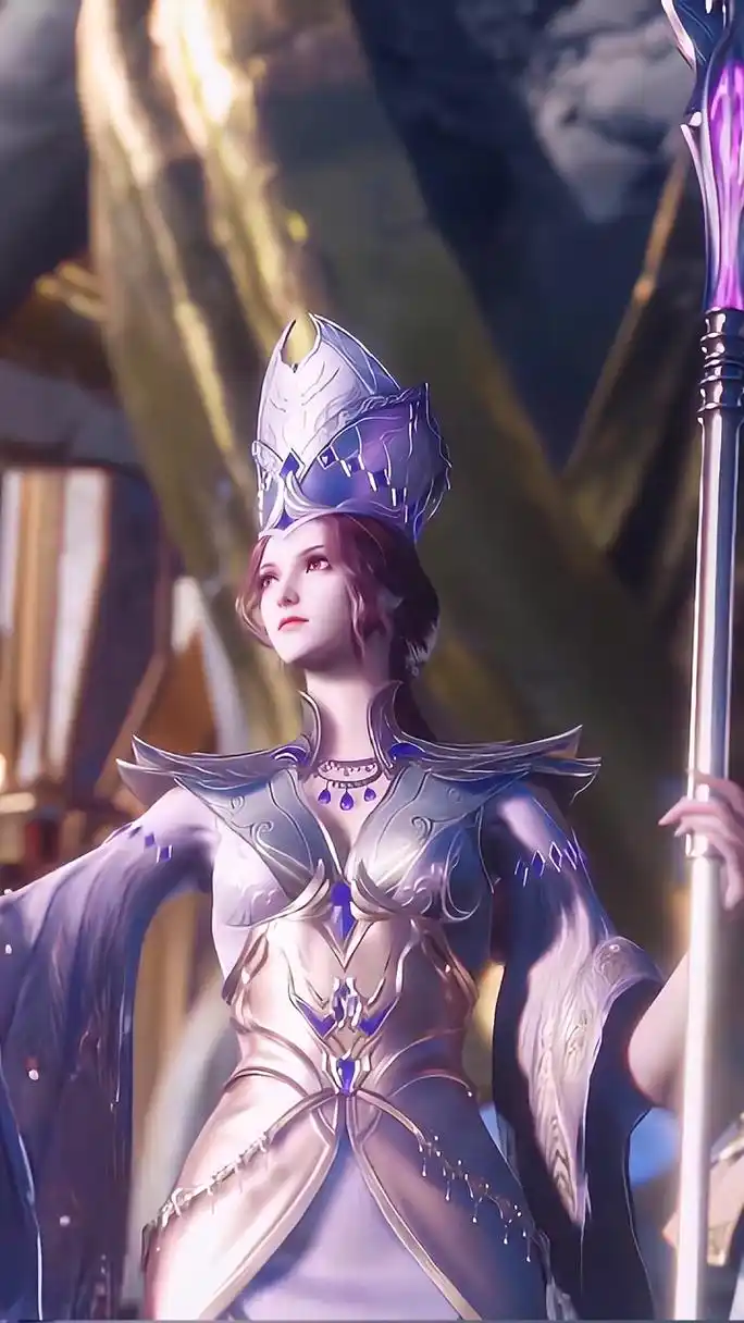 动漫壁纸|《斗罗大陆》国漫女神"比比东"高清精修手机壁纸:武魂殿末代