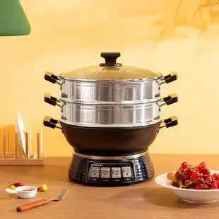 苏泊尔电炒锅多功能家用电蒸锅一体式炒菜锅大容量功率电热锅商用
