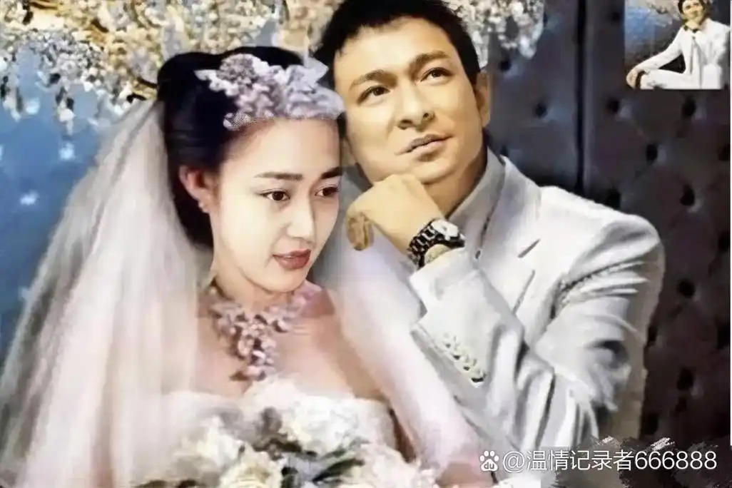 刘德华跟朱丽倩的结婚照甜得哟,这俩人真是天造地设的一对!