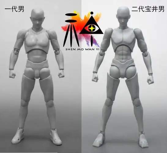 今年新款动漫shf关节可动素体男女人体 手办人偶素描参考美术绘画漫画