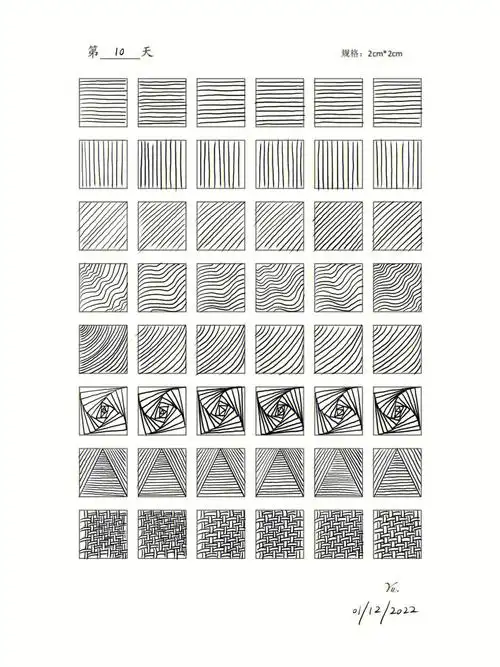 控笔和描线的练习对新手来说很重要哦,刚开始手抖