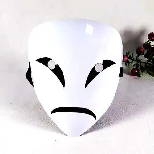 土匪面具 土匪面具小丑笑脸面具男漆黑的cos动漫派对表演化 假面面具