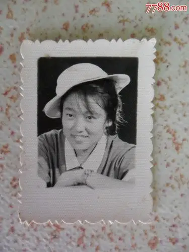 老照片黑白相片一寸照