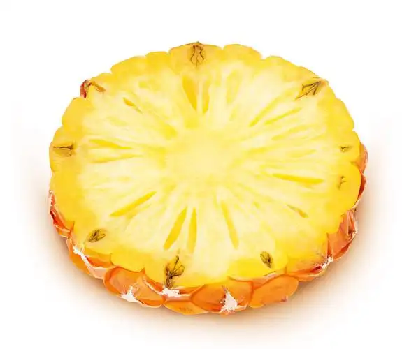 切片,菠萝,隔绝,白色,白色背景