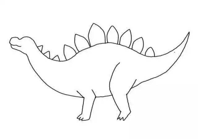恐龙简笔画图片 恐龙绘画图片大全