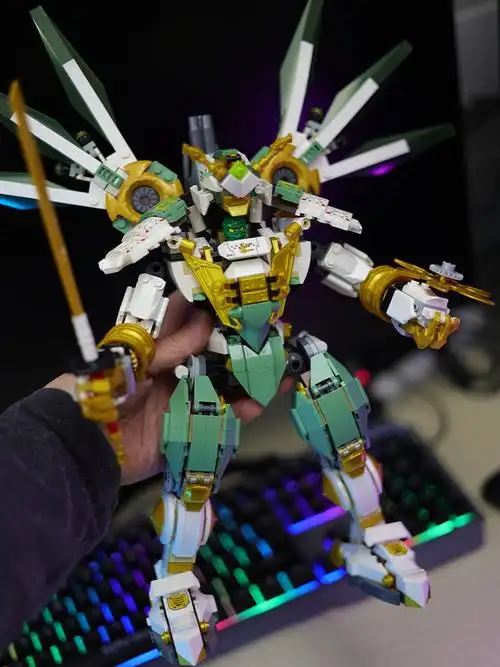 乐高(lego)幻影忍者系列同款小颗粒拼装积木劳埃德载人机器人机甲玩具