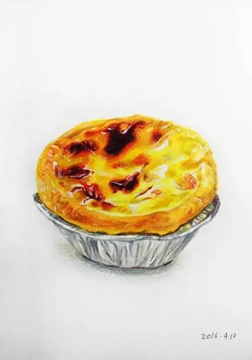 以假乱真的彩铅美食吃货看了都饿了