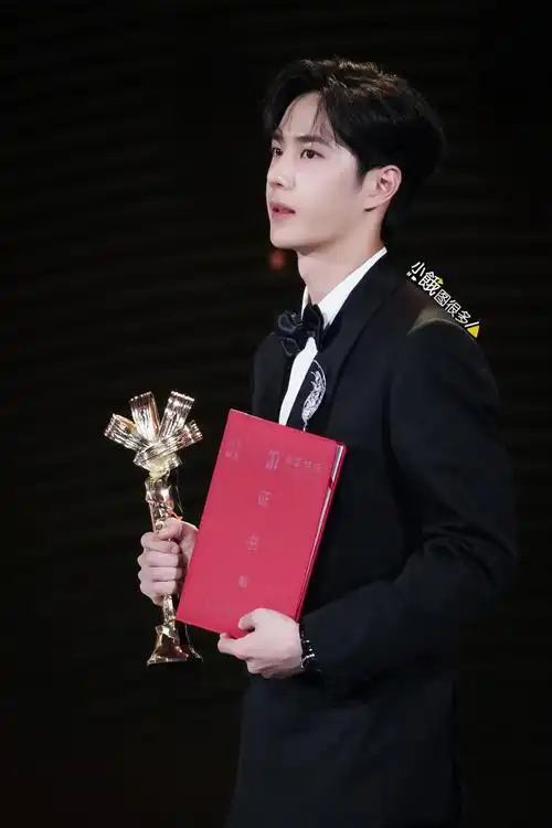 王一博超话20230616#王一博再戴麦穗胸针#王一博高清图集9p,今天王