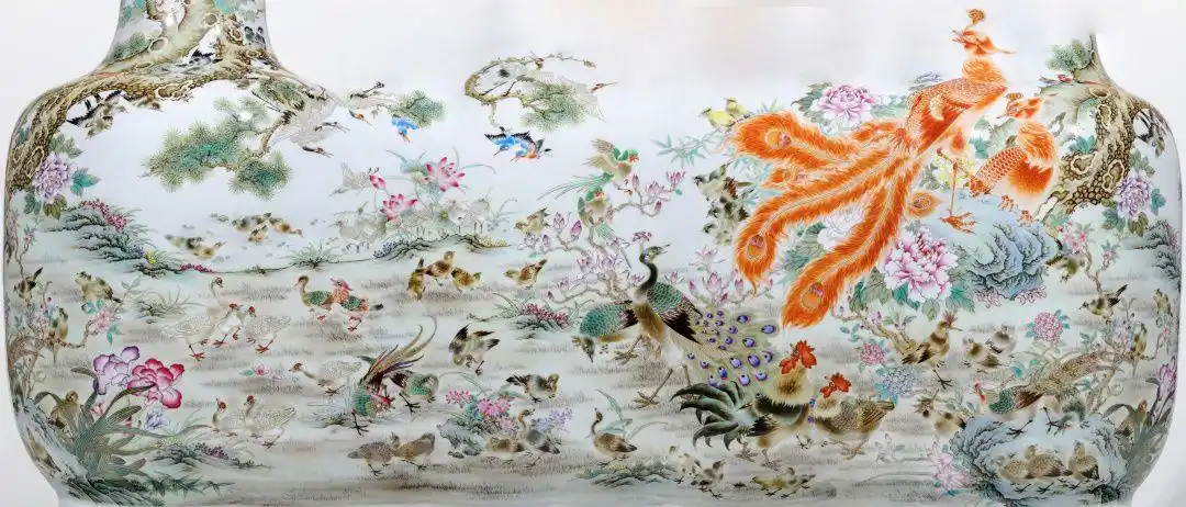 百鸟朝凤图(百鸟朝凤图唐伯虎真迹)