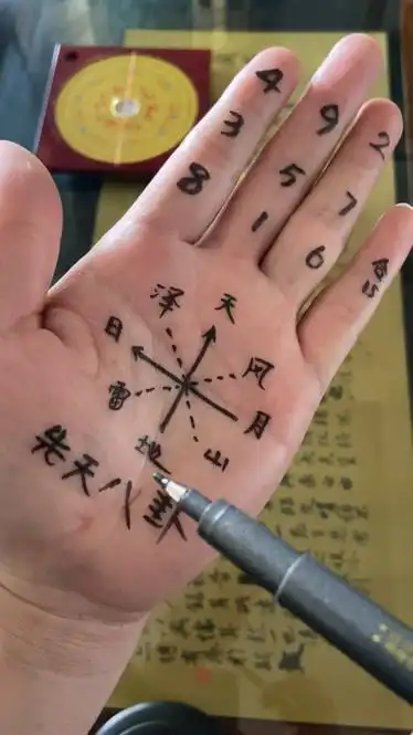 用手掌轻松记忆先后天八卦体用并行乃真宗地理先天条件现场