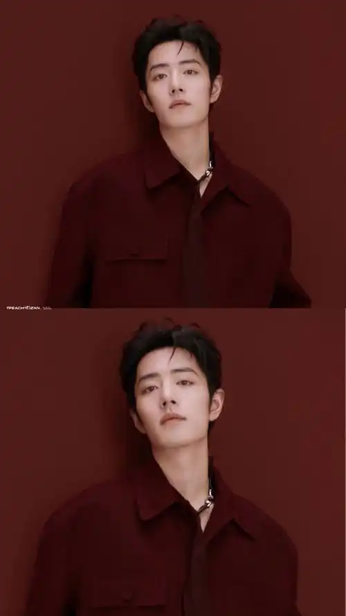 肖战##肖战红色时尚大片