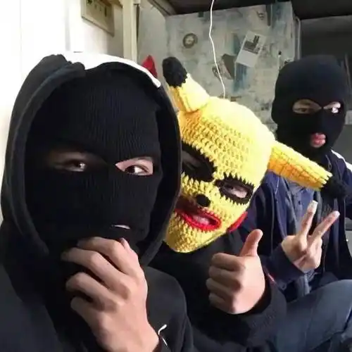 劫匪头套搞笑 抖音绿头鱼头套面具可爱搞笑搞怪沙雕鱼头怪绿鱼人网红
