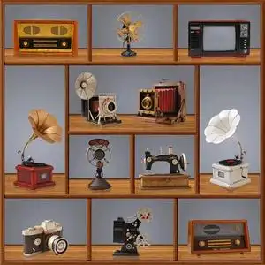 907080年代怀旧老式物件复古工业风摆件老旧物品民国风装饰品道具