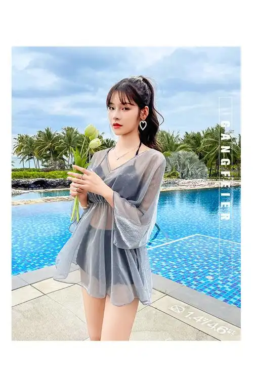 比基尼泳衣超性感泳衣女分体性感比基尼三件套超仙ins