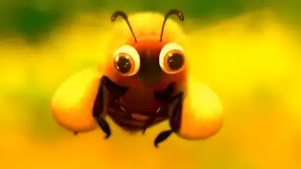 勤劳的小蜜蜂看到一瓶蜂蜜之后,变得不在勤劳