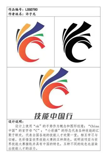 技能中国行技能展示交流活动标识logo候选作品公示