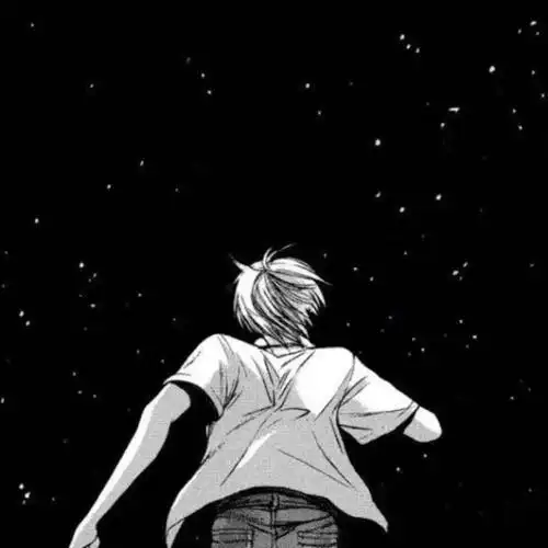 动漫男头|好看的男生头像手绘星空文艺卡通孤独_腾讯新闻