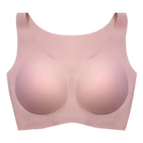 ubras 无尺码文胸舒适无痕背心式飞机bra女士内衣 无钢圈 大码胸罩