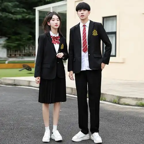 校服套装英伦学院风中中学生校园衬衫百褶裙大合唱学生校服