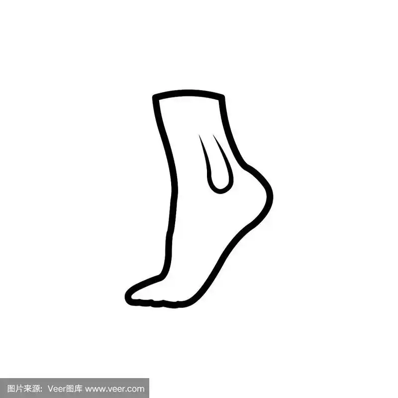 脚向量线图标
