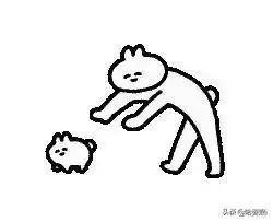 沙雕表情包简笔画兔兔表情包