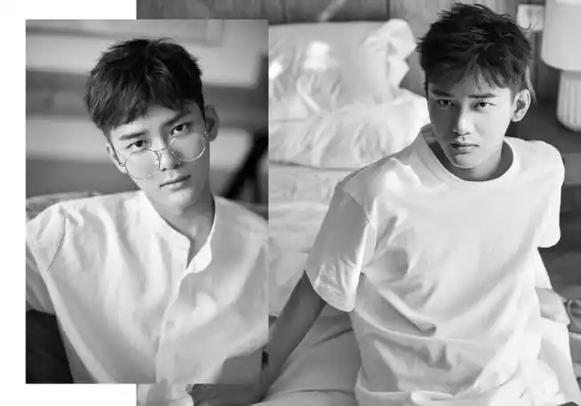 instyle大明星#@熊梓淇今日释出一组黑白写真~ 假酒少年一旦正经评创