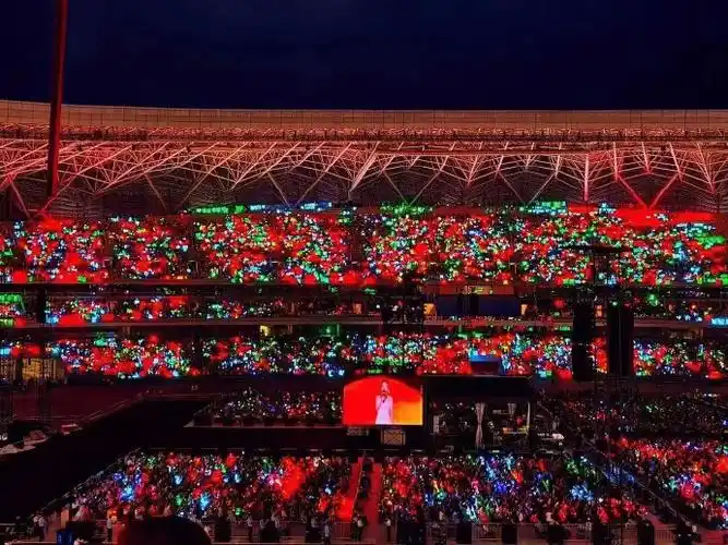 易烊千玺十周年演唱会红海