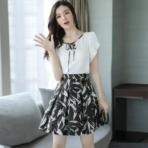 女士春夏装新品女装甜美气质小香风时髦套装甜美小个子裙子潮显高