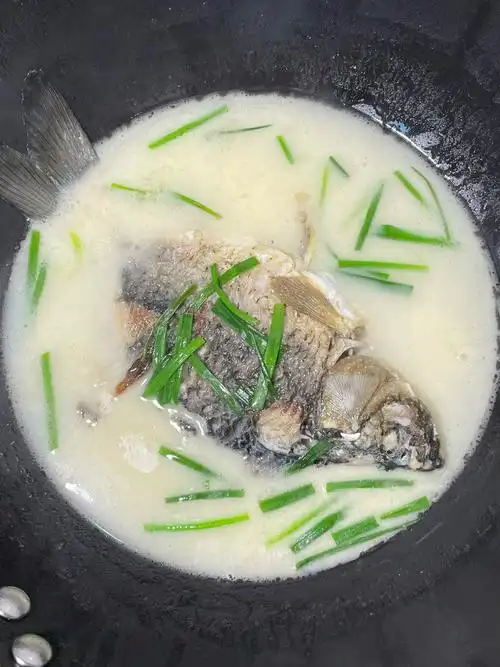自己做饭的224天鲫鱼汤鲜美浓郁超好喝75