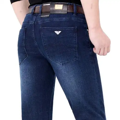 lidenamani/利登阿玛尼牛仔裤品牌男装2020秋冬厚款新款男士修身休闲