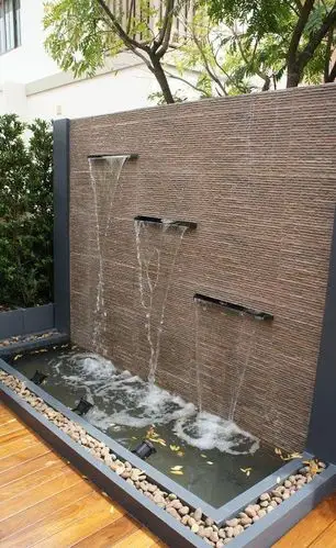 庭院水景墙设计装修效果图