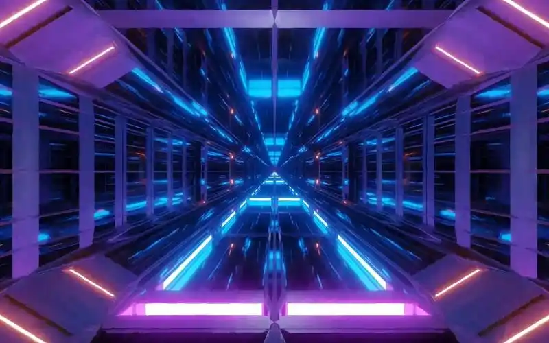 a192极品蓝色科技感灯光光管闪灯光秀超酷隧道穿梭街舞爵士舞炫酷激光