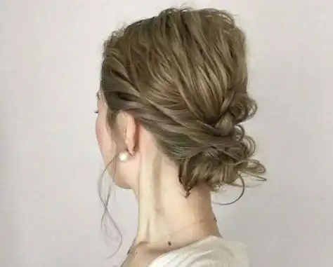 ol气质通勤低盘发秋季全新来袭上班族女性百搭时尚中长发盘发