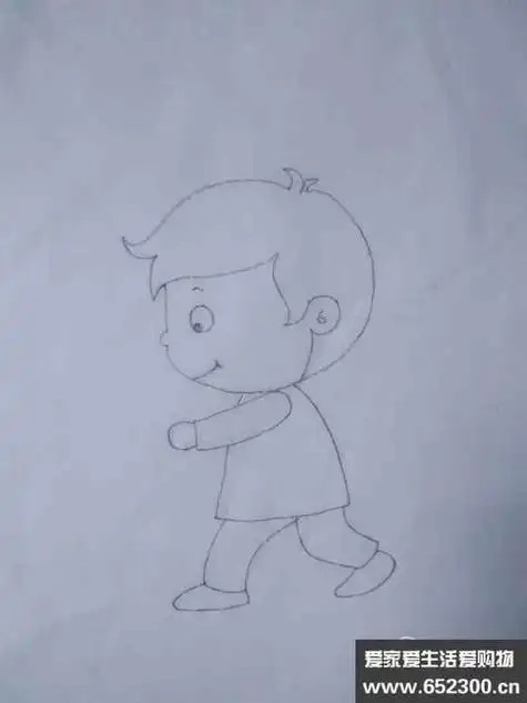 幼儿简笔画人物侧面