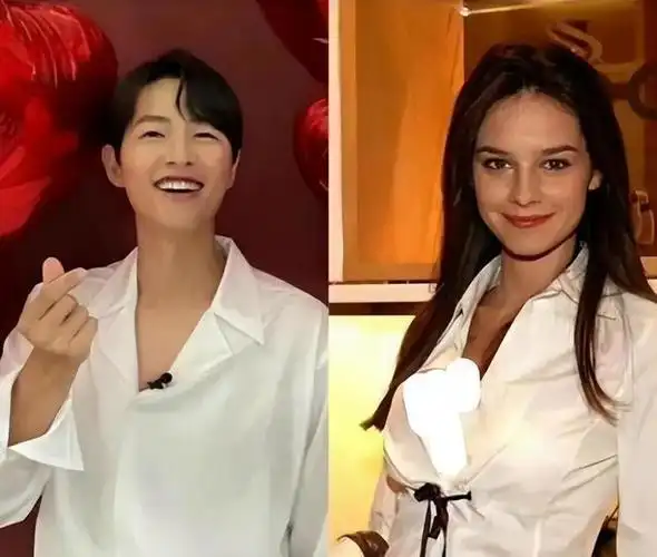 宋仲基陪英国妻子看比赛夫妻同框似隔辈人娇妻颜值不敌宋慧乔