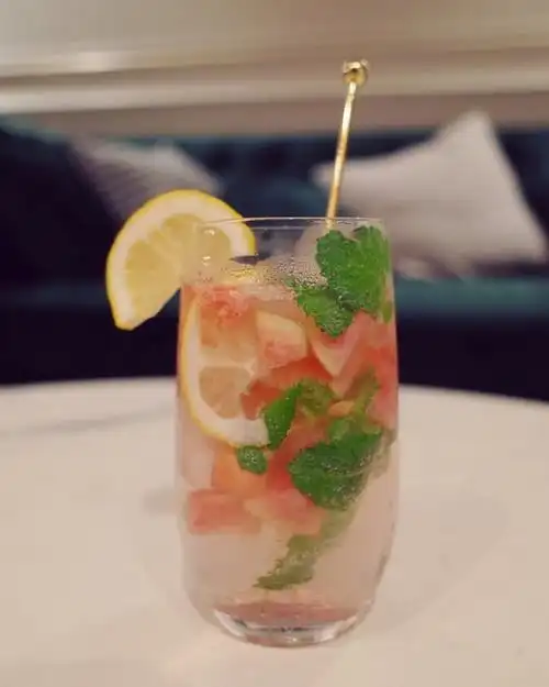 书舒做的蜜桃莫吉托peachmojito