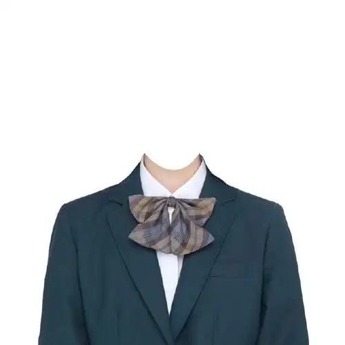 校园风证件照模板  女生衣服素材