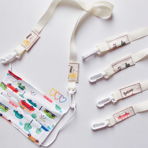 韩综同款口罩防掉挂绳防丢挂脖布条柔软口罩带子便携防丢失