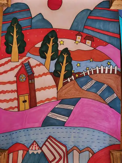 大岑幼儿园教师基本功绘画比赛