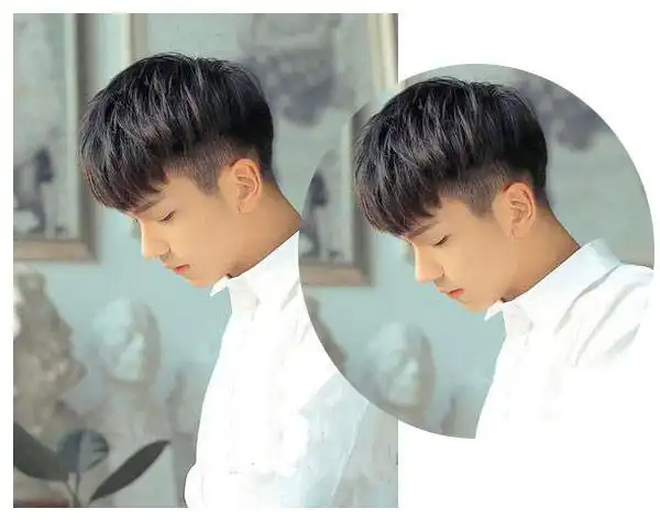 文艺小清新男生发型图片