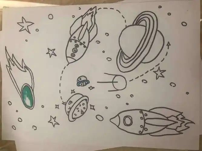 中班美术活动《星球世界》