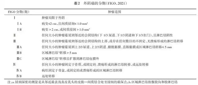 figo2021癌症报告外阴癌诊治指南解读