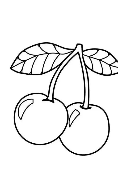 樱桃简笔画教程,教你画樱桃