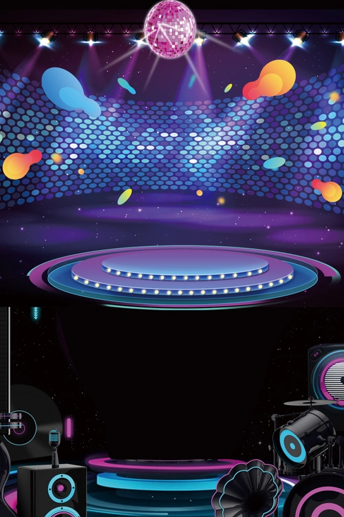 音乐节海报背景素材