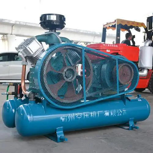 开山矿山活塞式空压机破桩空气压缩机2v45柴油式工地充气泵